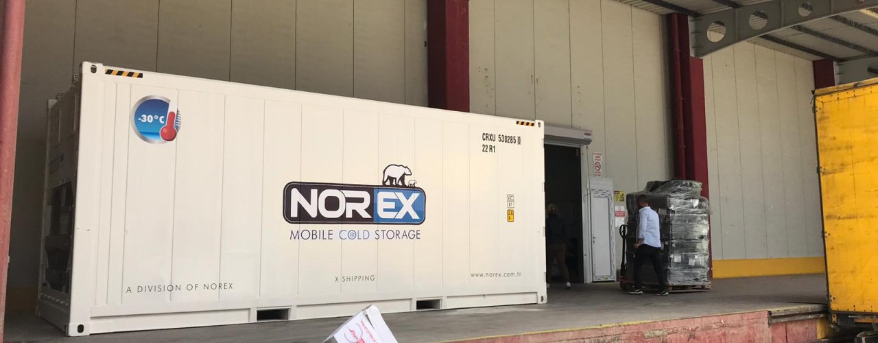 Alaşehirde Yerleşik Meyve İhracatı Yapmakta olan Müşterimiz Fümügasyon için Norex Mobil Soğuk Hava Deposunu Kiraladı