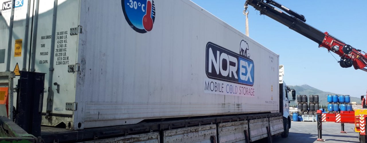 Marmara Bölgesinde Faaliyet Gösteren Gıda Tarım  İşleme Firması Norex Mobil Soğuk Hava Deposunu Kiraladı