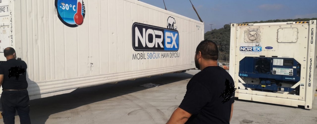 Istanbul Merkezli  Kuru Yas Meyve Sebze  Toplama ve Dagitim  Fabrikasi Norex Mobil Soguk Hava Konteynerlerimizi Kiraladi